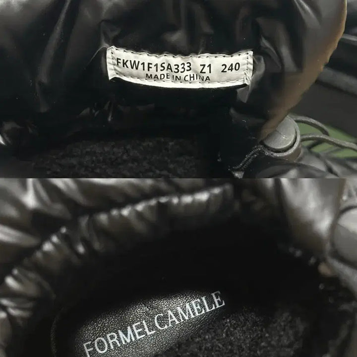 [BUNJANG] Fomerchamel Bowbow Padded Boots 240 Black / 포멜카멜레 보우보우 패딩 부츠 240 블랙