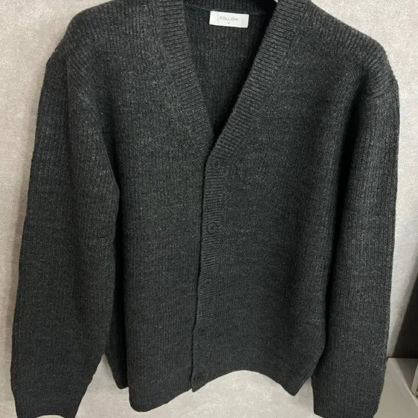 [BUNJANG] M Charcoal Cardigan / 남자 차콜 가디건 M 새상품