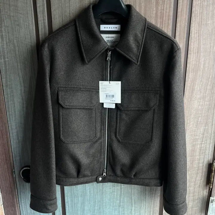 [BUNJANG] Bislow Cashmere Military Zip-Up Jacket Dark Olive / [새상품]비슬로우 캐시미어 밀리터리 집업 자켓 다크올리브