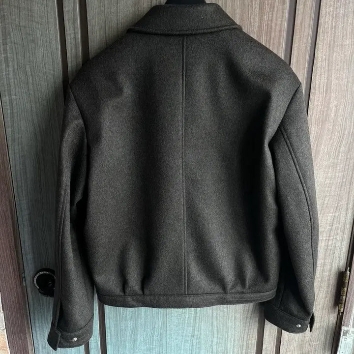 [BUNJANG] Bislow Cashmere Military Zip-Up Jacket Dark Olive / [새상품]비슬로우 캐시미어 밀리터리 집업 자켓 다크올리브