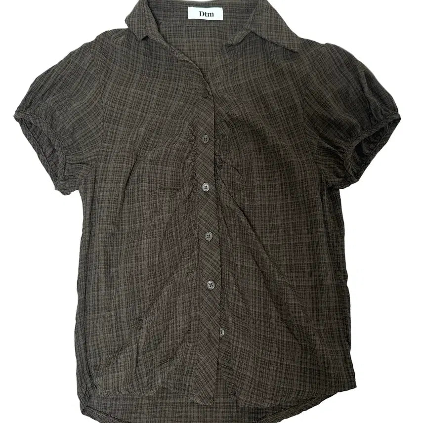 [BUNJANG] Check Chest Shirring Shirt / Check Chest Shirring Shirt