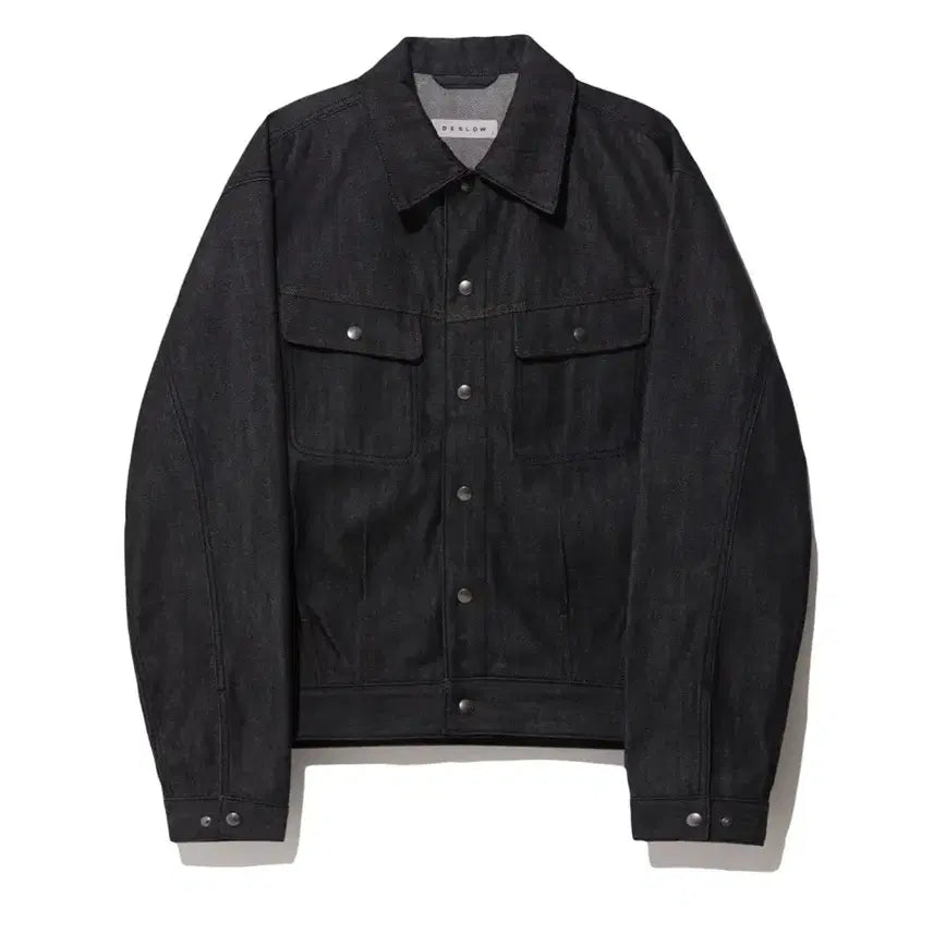 [BUNJANG] Beslow Selvedge Denim Trucker Jacket Black M / 비슬로우 셀비지 데님트러커 블랙 M