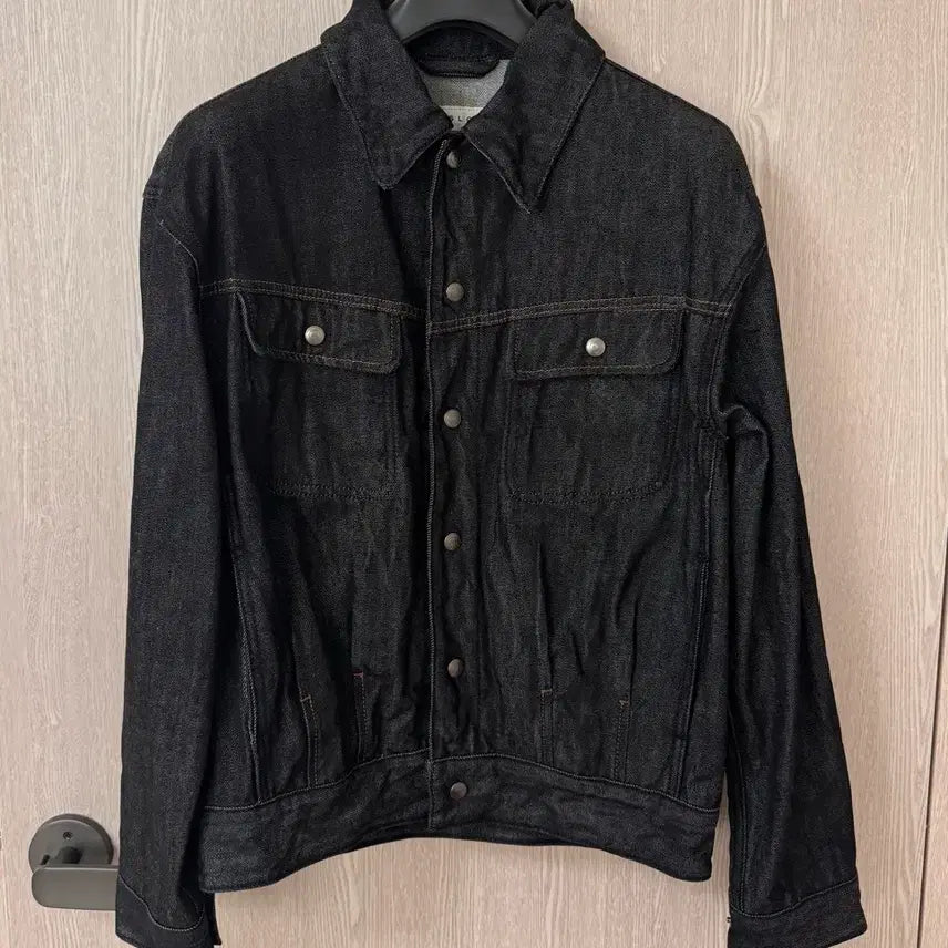 [BUNJANG] Beslow Selvedge Denim Trucker Jacket Black M / 비슬로우 셀비지 데님트러커 블랙 M