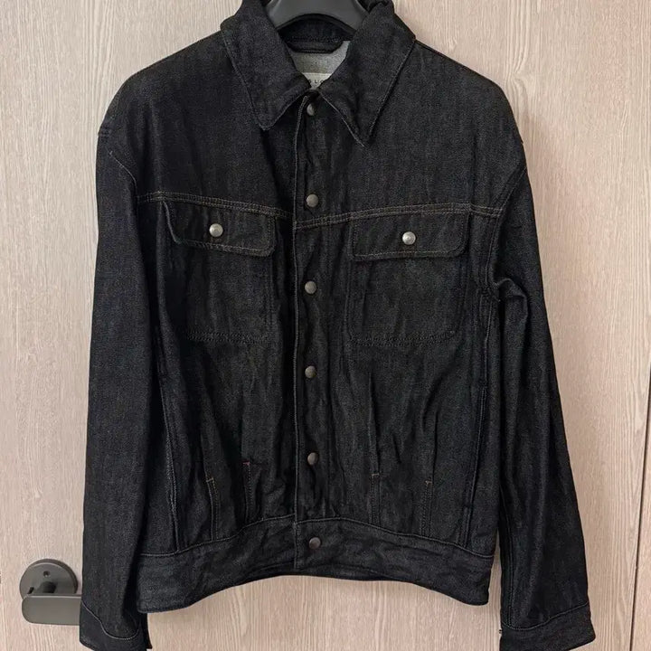 [BUNJANG] Beslow Selvedge Denim Trucker Jacket Black M / 비슬로우 셀비지 데님트러커 블랙 M