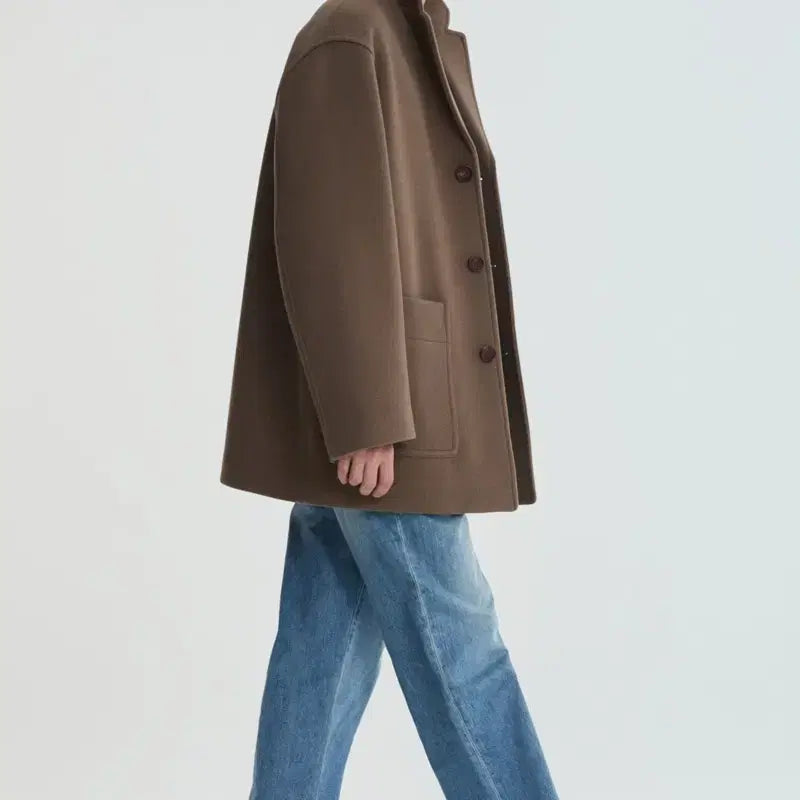 [BUNJANG] Pottery Melton Wool Half Coat (Size L) / 포터리 멜톤 울 하프 코트 3(L) 사이즈