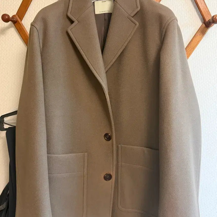 [BUNJANG] Pottery Melton Wool Half Coat (Size L) / 포터리 멜톤 울 하프 코트 3(L) 사이즈