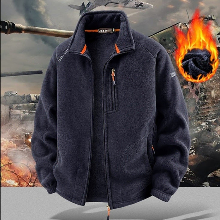 [BUNJANG] JEEP SPIRIT Fleece Zip-Up Jacket / JEEP SPIRIT 남성용 가을 겨울 점퍼 루즈핏 후리스 집업 자켓