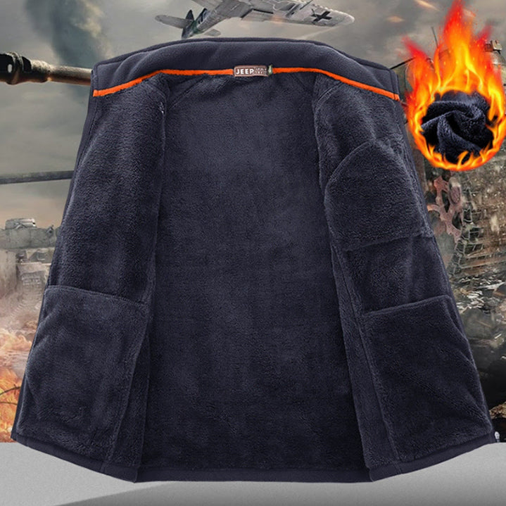 [BUNJANG] JEEP SPIRIT Fleece Zip-Up Jacket / JEEP SPIRIT 남성용 가을 겨울 점퍼 루즈핏 후리스 집업 자켓