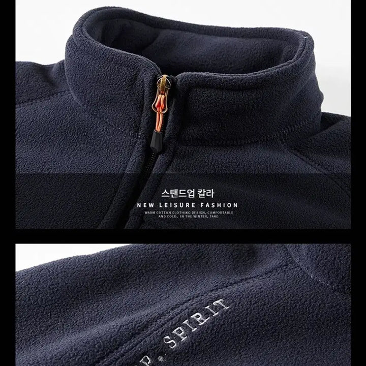 [BUNJANG] JEEP SPIRIT Fleece Zip-Up Jacket / JEEP SPIRIT 남성용 가을 겨울 점퍼 루즈핏 후리스 집업 자켓