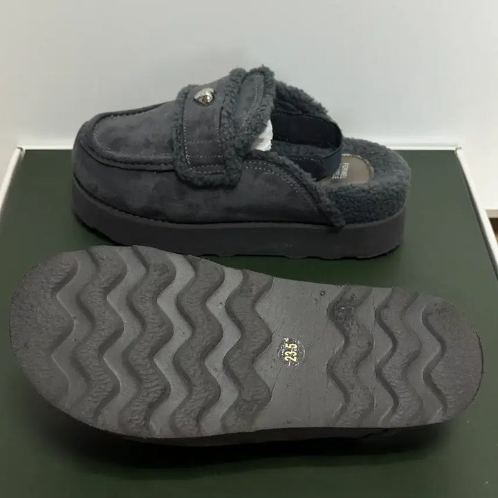 [BUNJANG] Fommel Camale Bow Fur Boots - Gray / 포멜카멜레 보우 퍼부츠 235mm