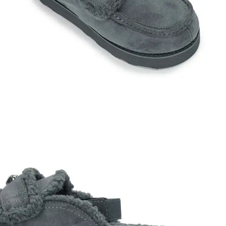 [BUNJANG] Fommel Camale Bow Fur Boots - Gray / 포멜카멜레 보우 퍼부츠 235mm