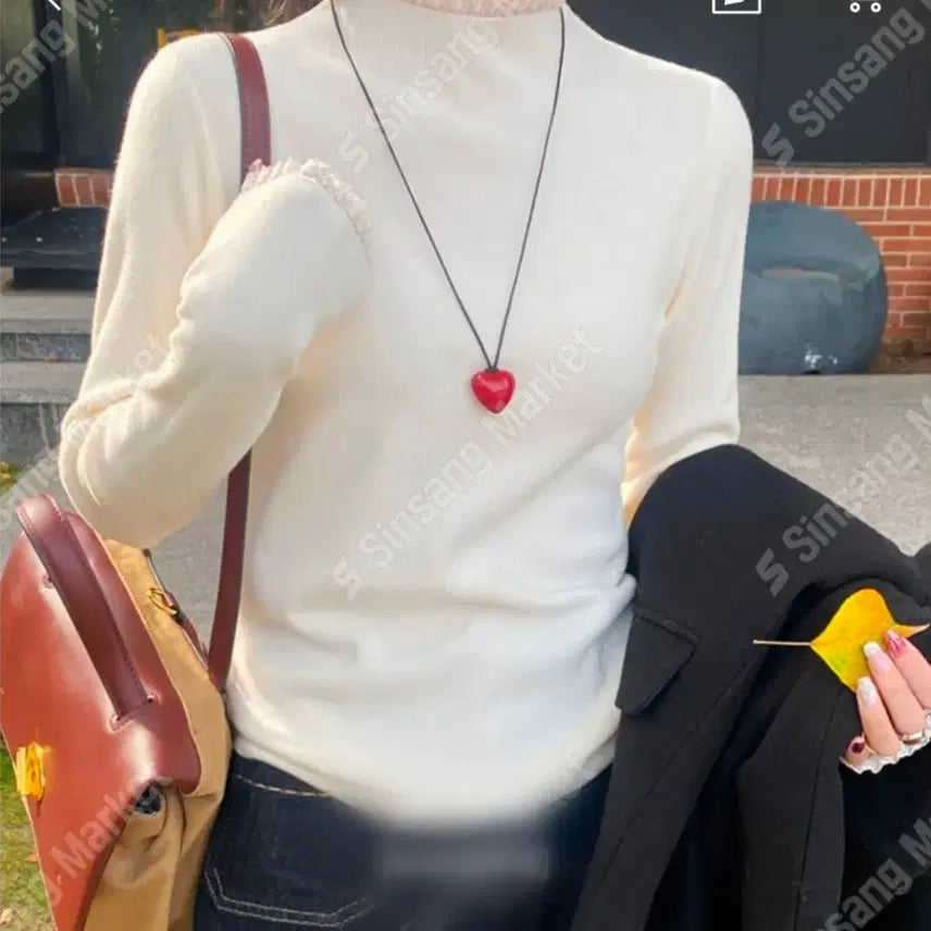 [BUNJANG] Lace Ribbed Spantee / 레이스 골지 스판티