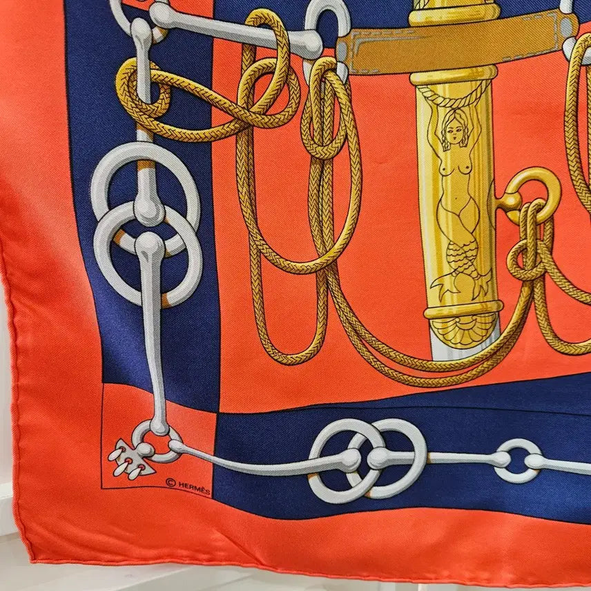 [BUNJANG] Hermes Cliquetis Silk Scarf Carre 90 / 에르메스(Hermes) 실크 빈티지스카프 까레 90