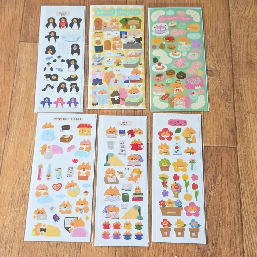 [BUNJANG] Juice Cat Character Sticker Set / 10,800>6천원판매!!주스님 귀여운고양이 캐릭터 인스 씰스티커