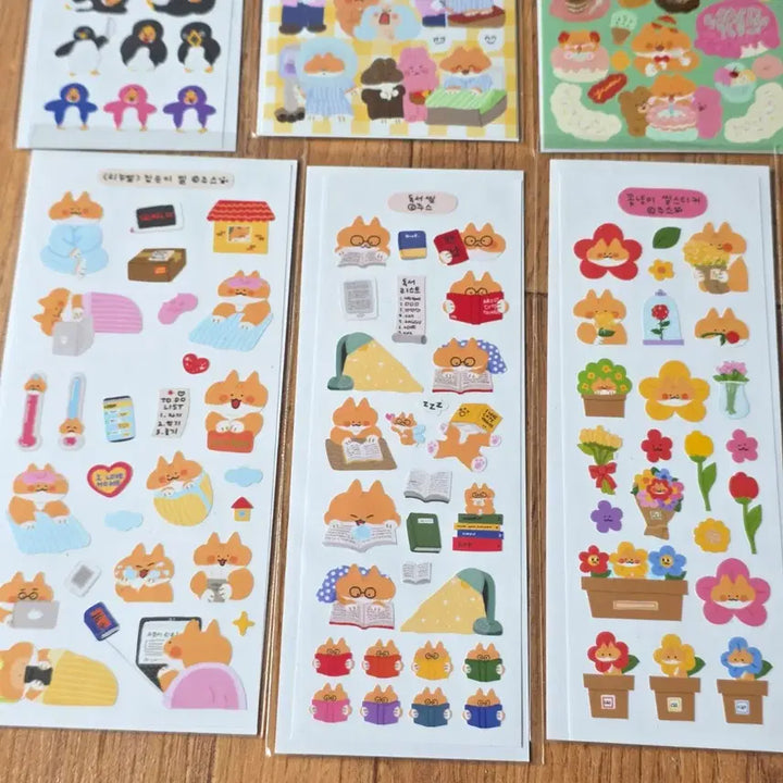 [BUNJANG] Juice Cat Character Sticker Set / 10,800>6천원판매!!주스님 귀여운고양이 캐릭터 인스 씰스티커