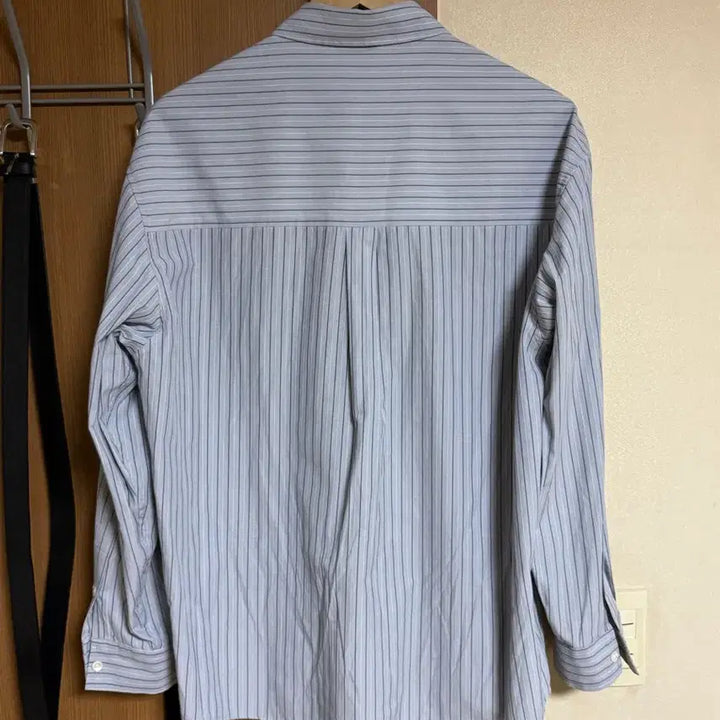 [BUNJANG] Fabrega Lauren Stripe Shirt Sky Blue / [3] 로렌 스트라이프 셔츠 스카이 블루