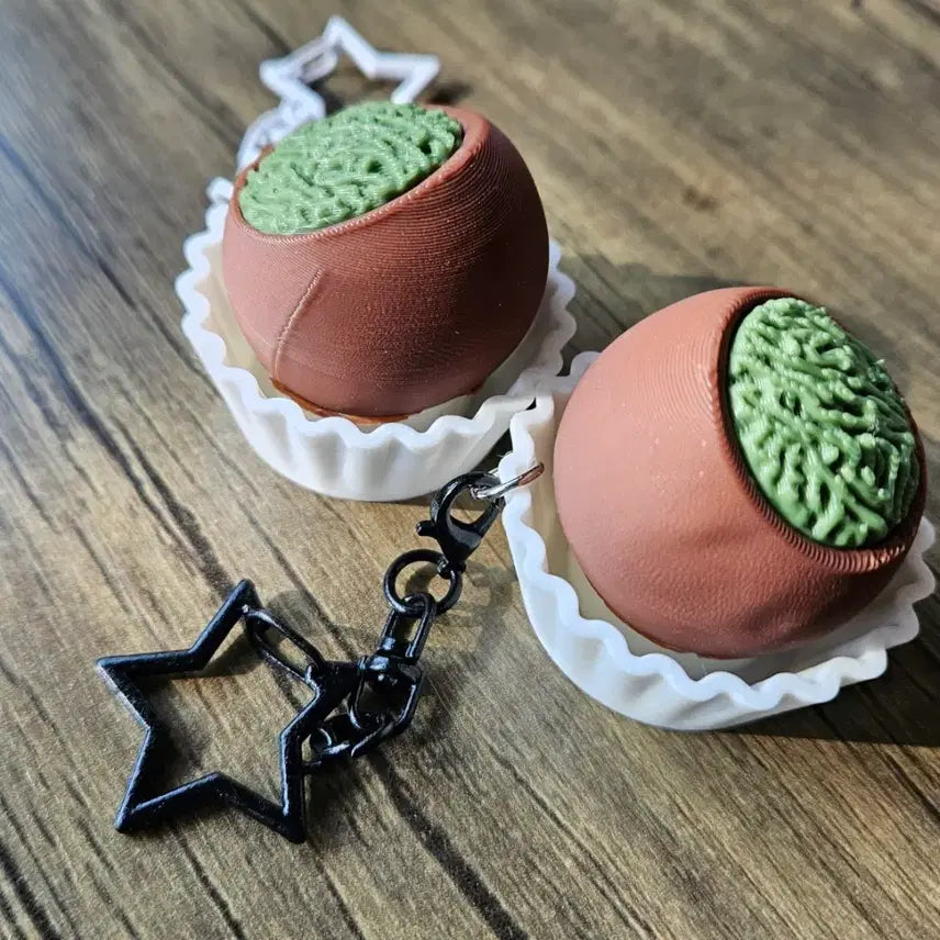 [BUNJANG] Duzzeonku Clicker Keyring / 두쫀쿠 클릭커 키링