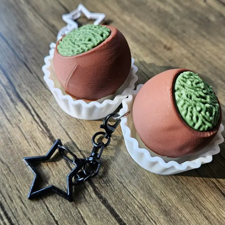 [BUNJANG] Duzzeonku Clicker Keyring / 두쫀쿠 클릭커 키링