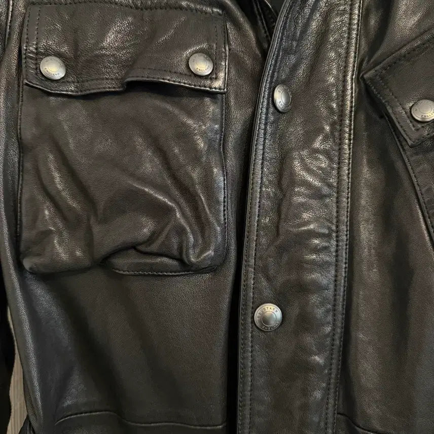[BUNJANG] Belstaff Leather Jacket 46 / 벨스타프 블랙 레더자켓 46사이즈