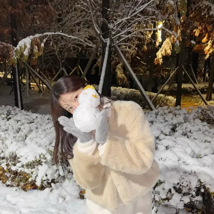 [BUNJANG] Molo Faux Fur Jacket Beige / 모로 molo 퍼자켓 베이지
