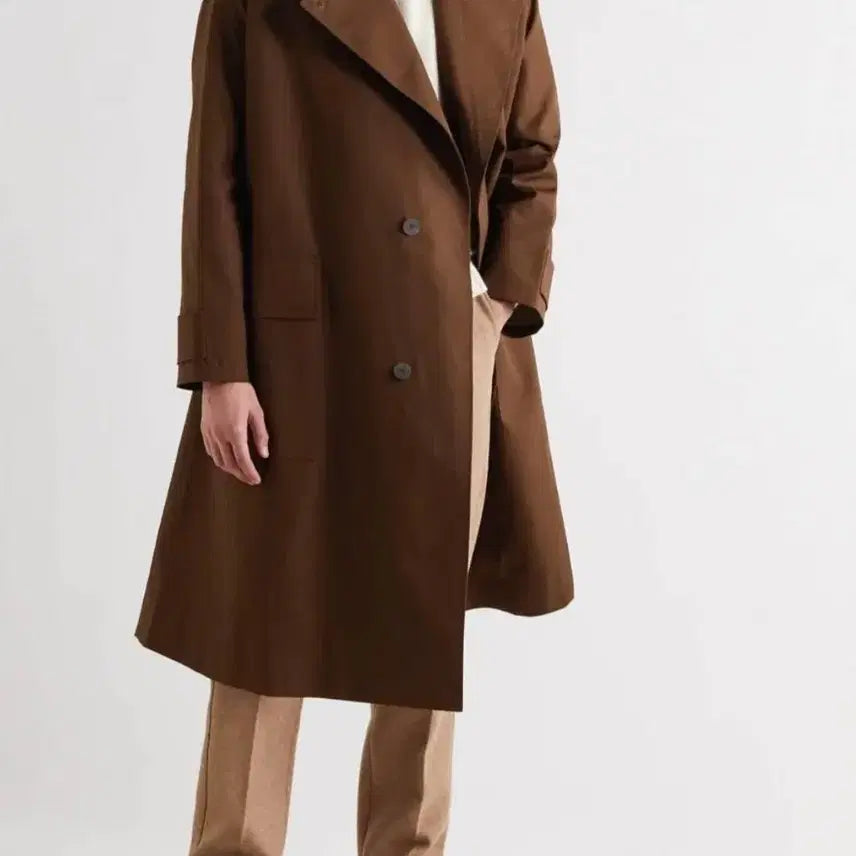 [BUNJANG] Studio Nicholson Delum Bonded Double Lapel Mac Coat M / 스튜디오니콜슨 델룸 본디드 더블 라펠 맥코트 M