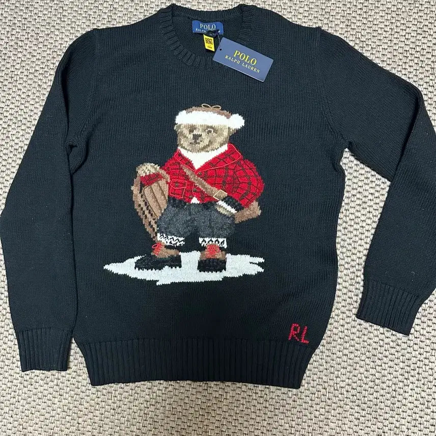 [BUNJANG] Polo Boys Bear Knit Sweater / 폴로 보이즈 베어 니트