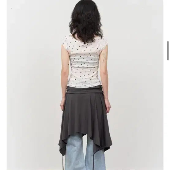[BUNJANG] HIFIFNK Bell Skirt Gray Midi Skirt / HIFIFNK 벨 스커트 그레이 하이파이펑크 (택안뗀새것) 미디스커트