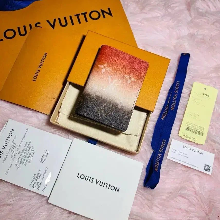 [BUNJANG] Louis Vuitton 2026 Pigment Orange Organizer Full Package / [OS,미사용] 루이비통 26년 피그먼트 오렌지 오거나이저 풀구성품