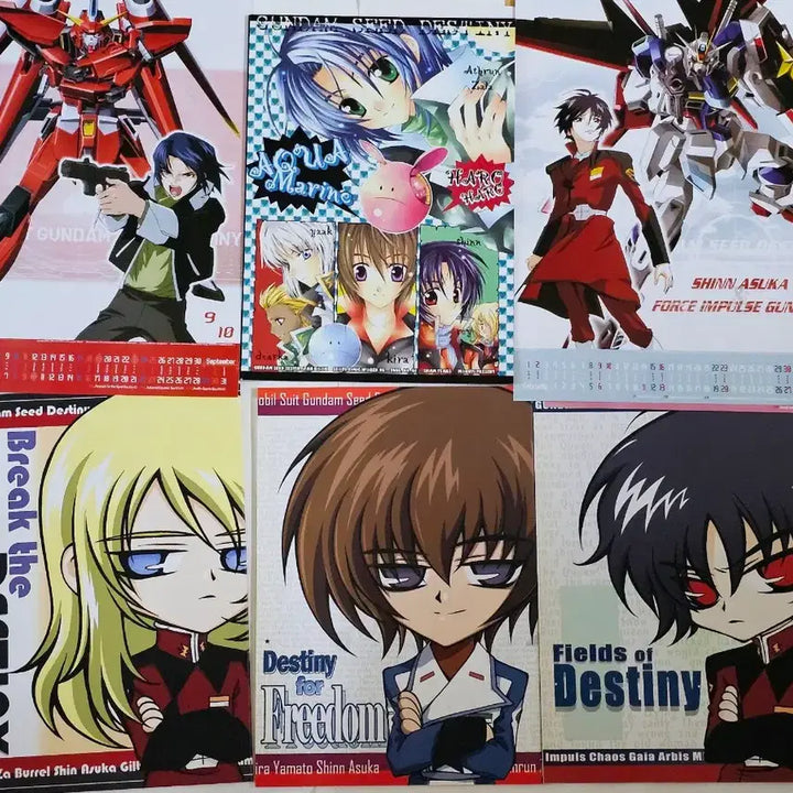 [BUNJANG] Gundam Seed Destiny Doujinshi 4-Volume Set / 건담 시드 데스티니 고전 동인지 회지 4권
