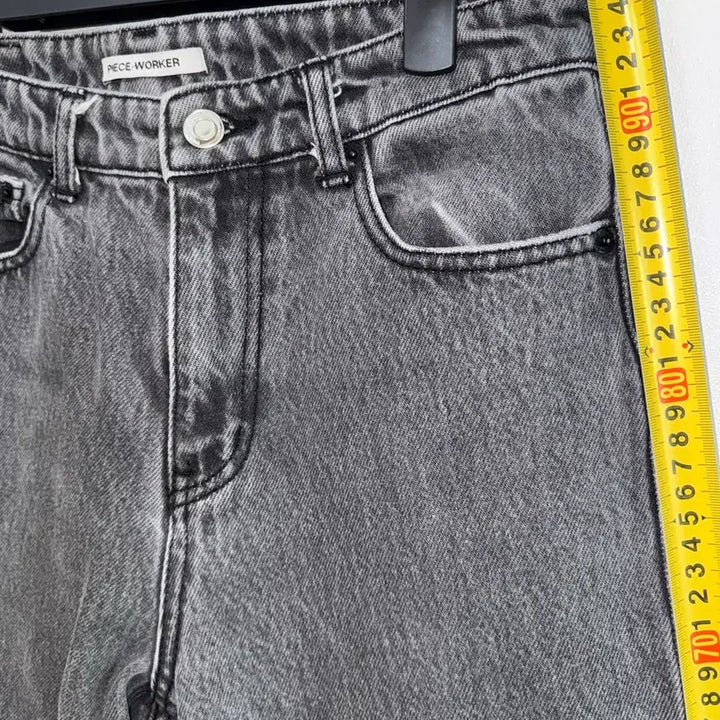 [BUNJANG] Piece Worker Grey Denim Pants / 피스워커 그레이 데님팬츠