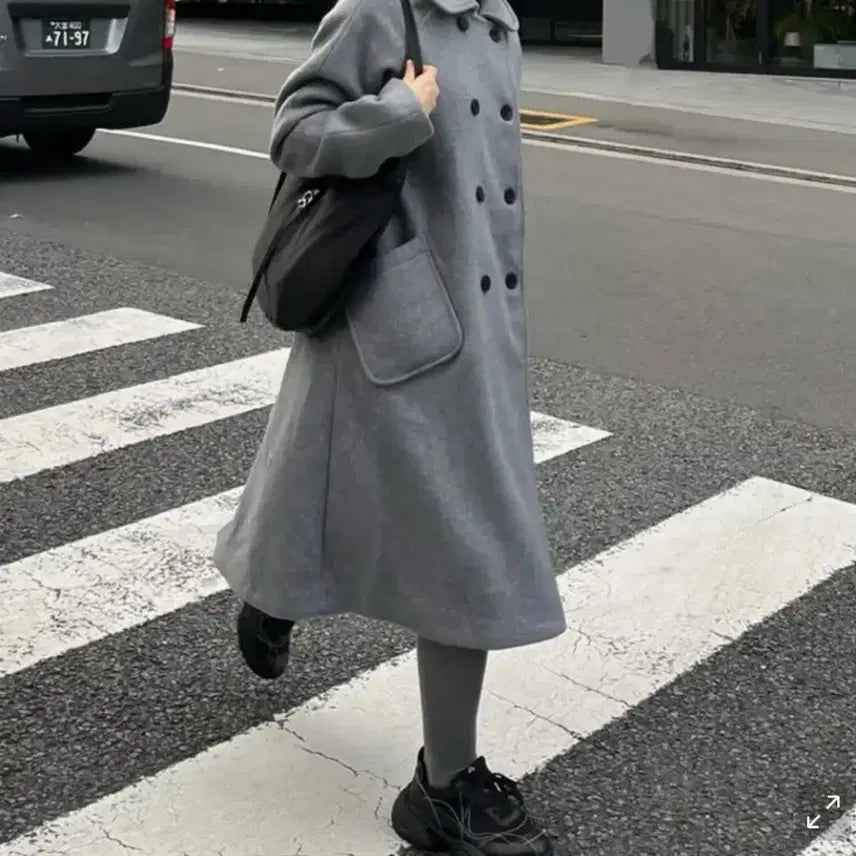 [SOLD OUT] 미세키서울 더블버튼 롱코트 조이현코트