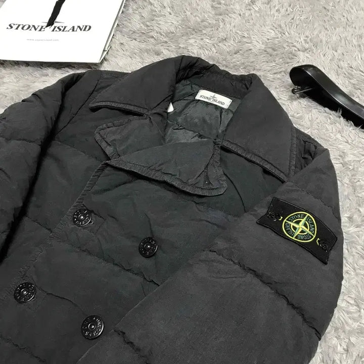 [BUNJANG] Stone Island Cotton Nylon Ripstop Down Pea Coat / {클로젯}[S][백화점판]스톤아일랜드 코튼 나일론 립스탑 다운 피코트