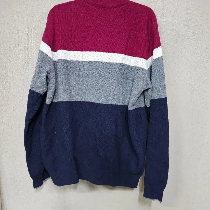 [BUNJANG] AFV Multicolor Knit Zip Up Cardigan / AFV 멀티컬러 니트 집업 가디건