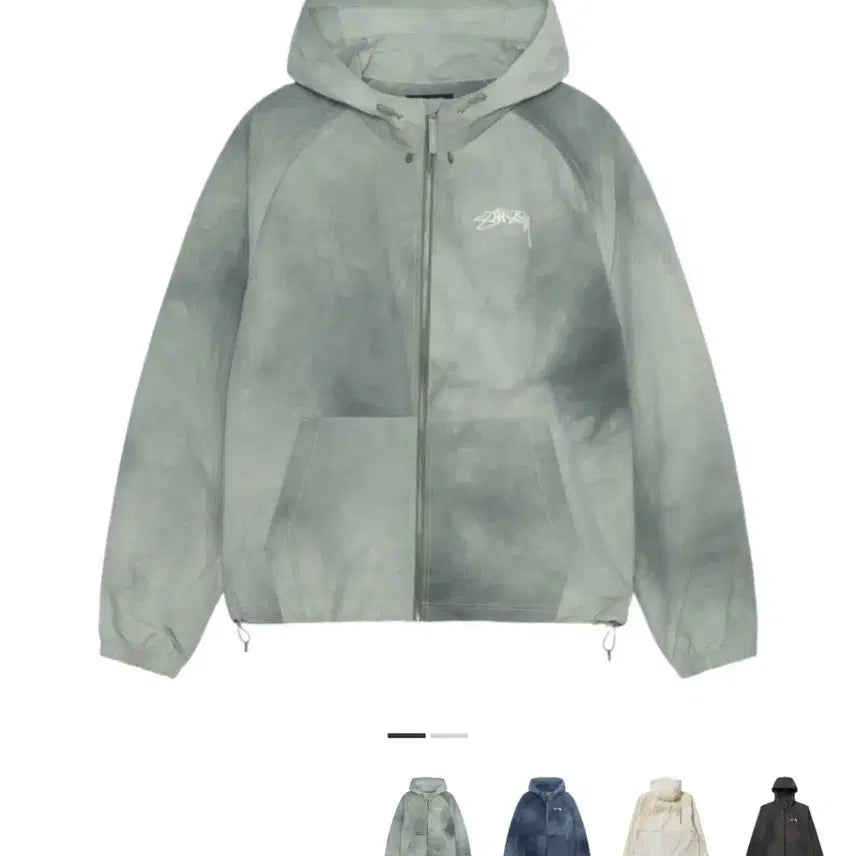 [BUNJANG] Stussy Wave Dye Beach Shell Jacket / 스투시 웨이브 다이 비치쉘 바람막이