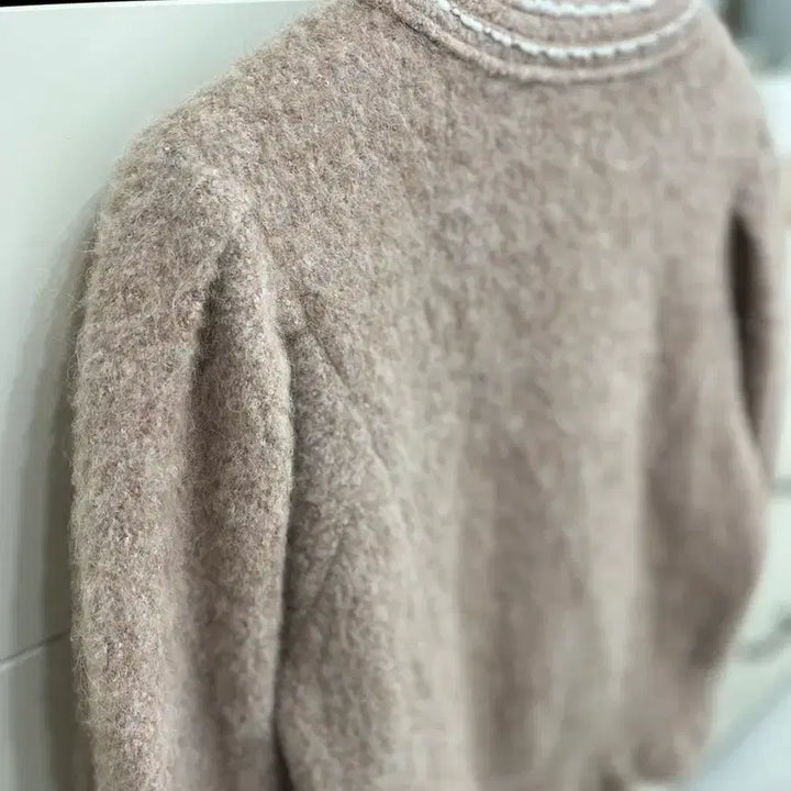[BUNJANG] Hansem Mine Alpaca Blended Knit Jacket / 한섬마인 알파카 블렌디드 니트자켓
