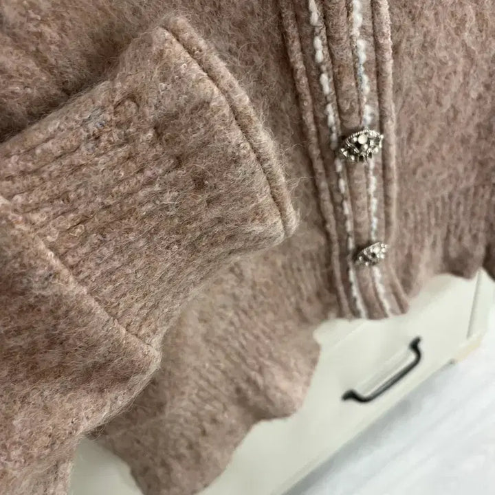 [BUNJANG] Hansem Mine Alpaca Blended Knit Jacket / 한섬마인 알파카 블렌디드 니트자켓