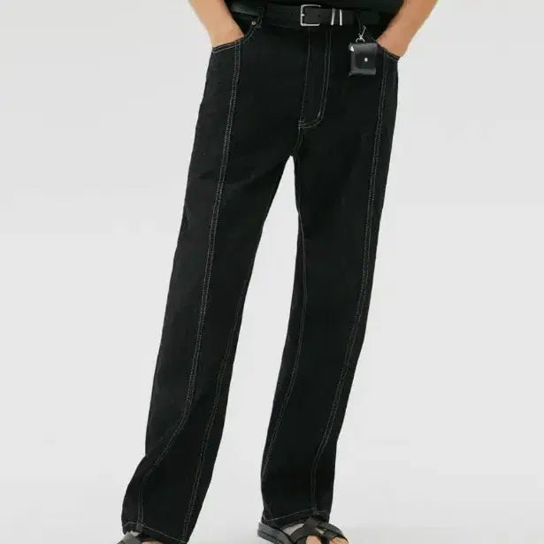 [BUNJANG] Washing Stitch Denim Set Up / 워싱 스티치 데님 셋업