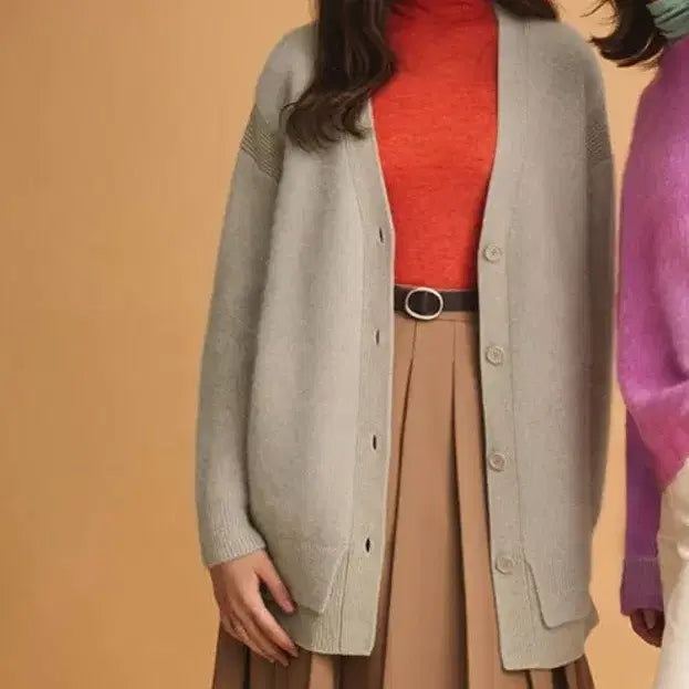 [BUNJANG] O'Lilly Lirio Fox Knit Coat / 오일릴리 릴리오 폭스 니트코트 새제품