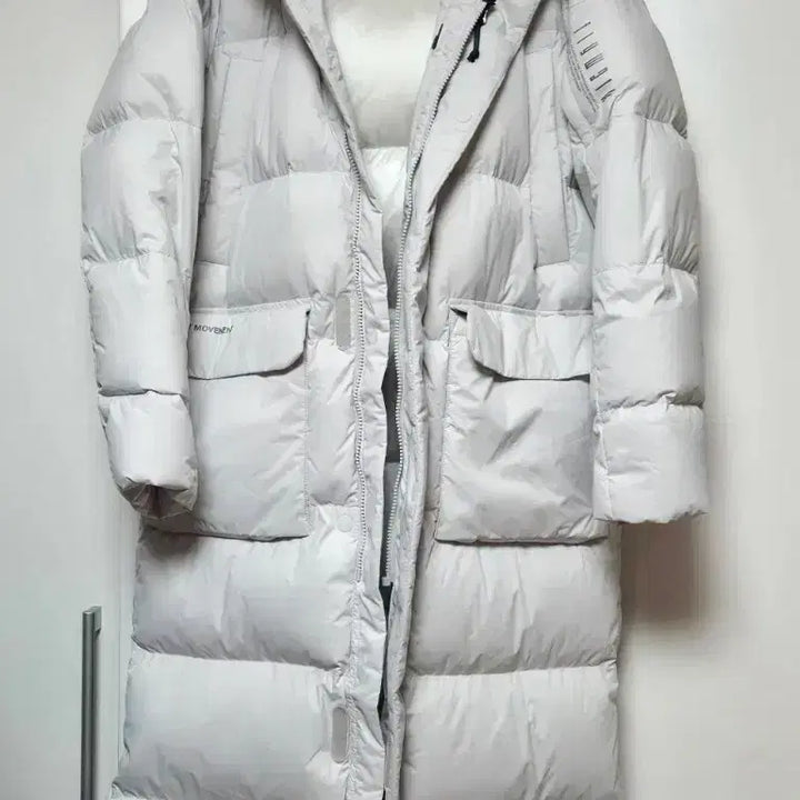 [BUNJANG] K2 Podium Light Gray Long Goose Down Jacket / K2 케이투 구스 롱패딩 포디엄 라이트 그레이