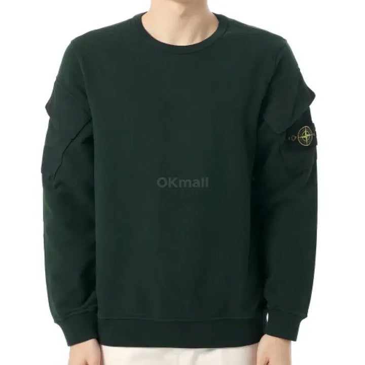 [BUNJANG] Stone Island 25FW Juniper Green Sweatshirt / 스톤아일랜드 25fw 맨투맨