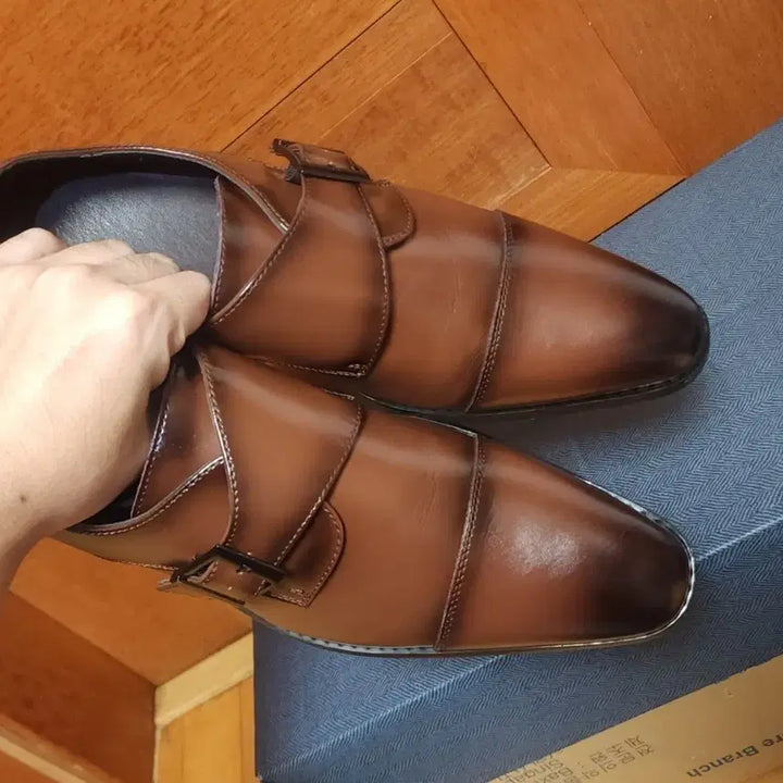 [BUNJANG] Natural Cowhide Leather Loafers 270 / 새상품 천연 가죽 구두 로퍼 270 소가죽 운동화
