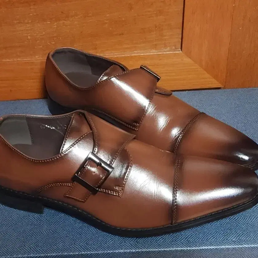 [BUNJANG] Natural Cowhide Leather Loafers 270 / 새상품 천연 가죽 구두 로퍼 270 소가죽 운동화