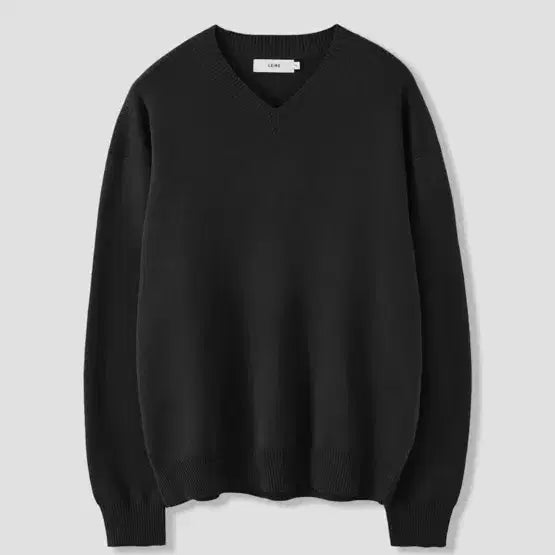 [BUNJANG] Leare V-Neck Knit (Black, L) / 르아르 브이넥 니트