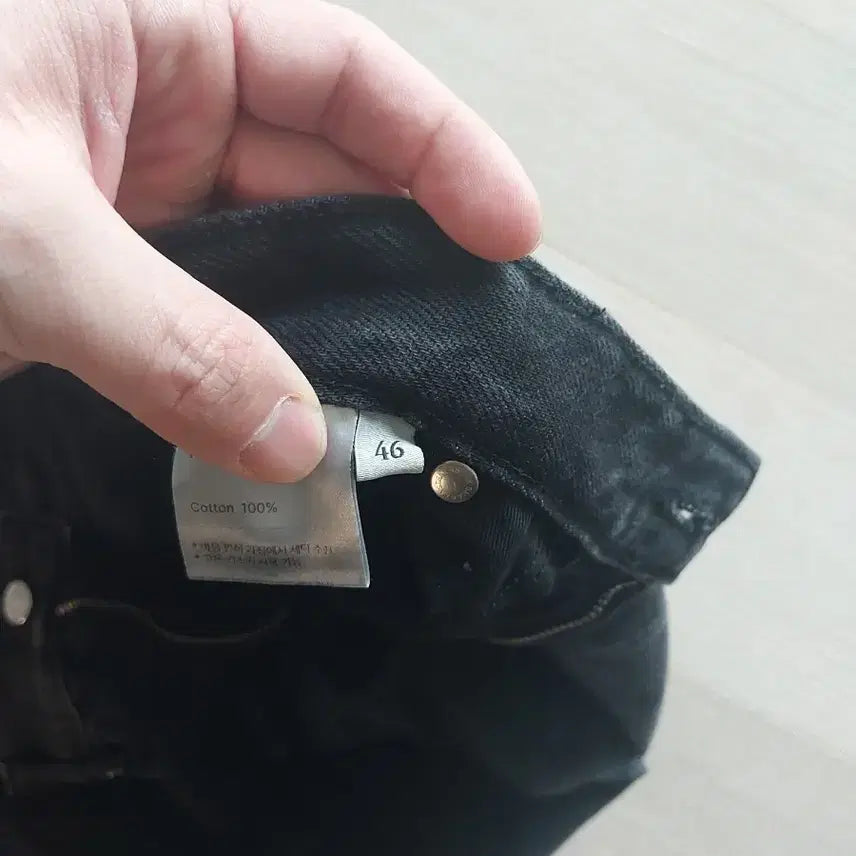 [BUNJANG] First Floor Black Jeans Size 46 / 퍼스트 플로어 블랙진 46사이즈