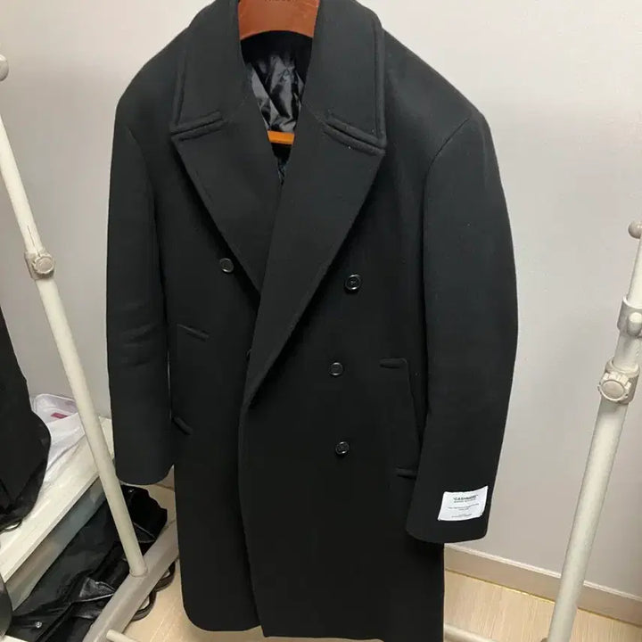 [BUNJANG] Kinloch Anderson Black Double Coat / 킨록 앤더슨 블랙 더블코트