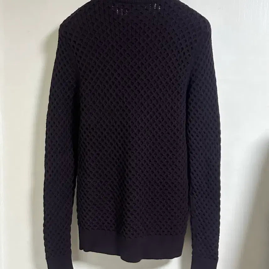 [BUNJANG] Theory Cable Knit Sweater M / 띠어리 케이블 니트 스웨터 M/100/버건디