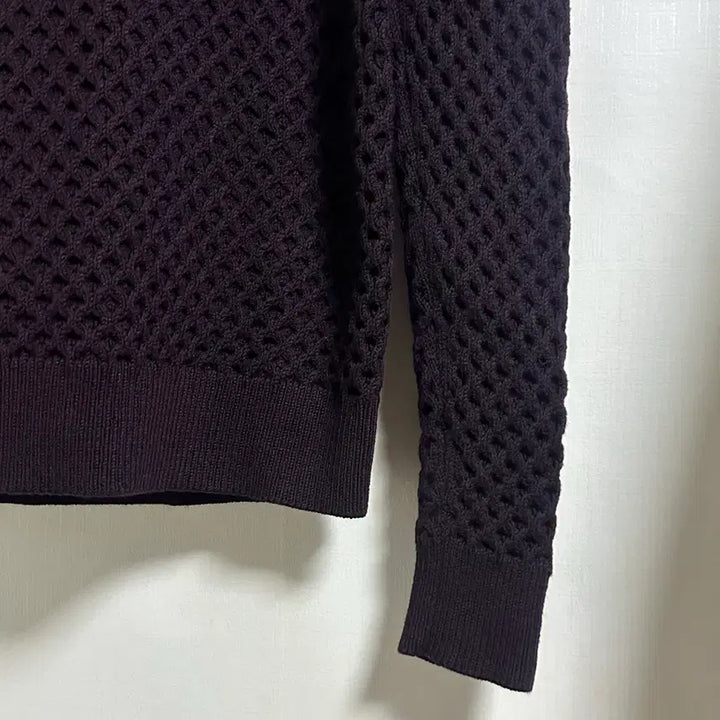 [BUNJANG] Theory Cable Knit Sweater M / 띠어리 케이블 니트 스웨터 M/100/버건디