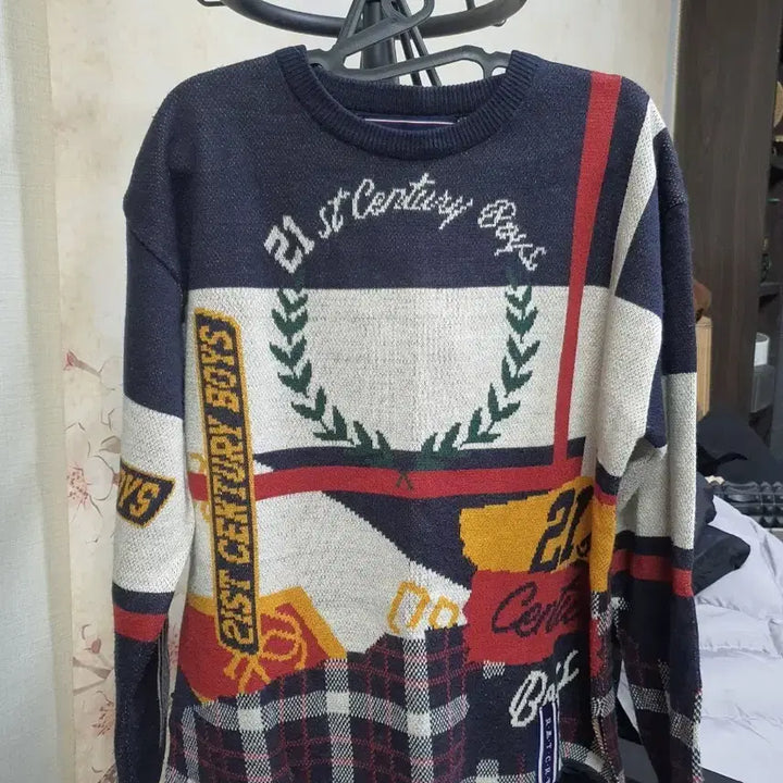 [BUNJANG] RMT CRW Pattern Sweater S / RMT CRW 패턴 스웨터 S  A급  택배비포함가