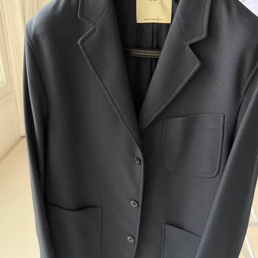 [BUNJANG] Pottery Dark Navy Sport Set / 포터리 울스포츠 셋업 다크네이비