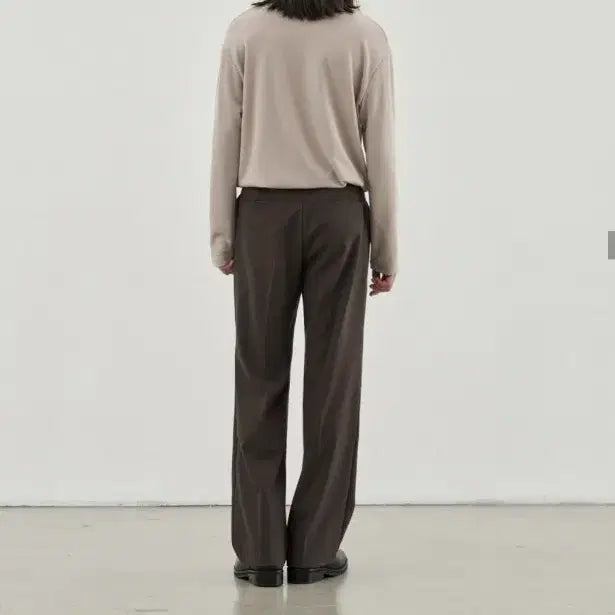 [BUNJANG] Modz Wide Belted Slacks / 모즈 울 와이드 벨티드 슬랙스